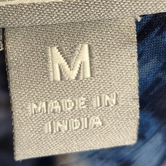 Converse One Star Blue & Black Drape Neck Sleeveless Top Size Medium - Picture 6 of 6